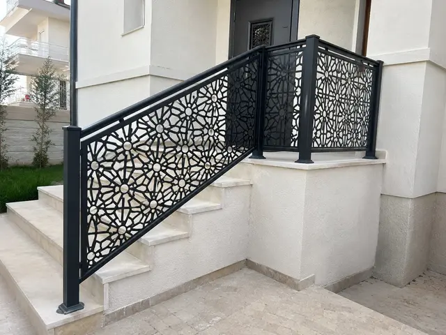 Lazer Kesim Merdiven Korkuluğu: İç ve Dış Mekân Modelleri gerçek Ankara uygulaması