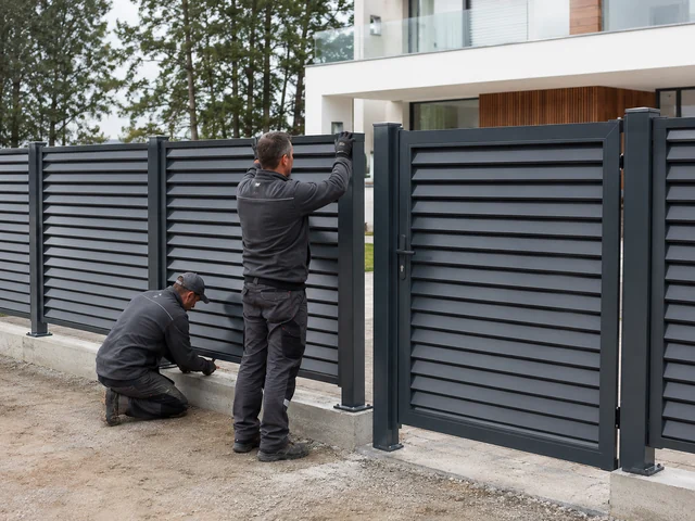 Panjur Çit Montajı Ankara Panjur çit montajı Ankara; galvaniz panjur panel, direk ve bahçe kapısı uygulaması