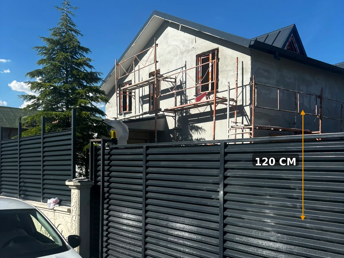 120 cm Panjur Çit Ankara: Mahremiyet ve Güneş Kırıcı Bahçe Paneli için gerçek saha uygulamasından hazırlanmış panjur çit görseli